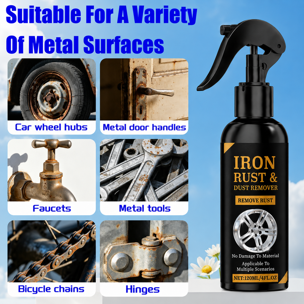 🔥 Rust Remover Spray 120ML – Fast & Effective for Auto & Metal 🚗