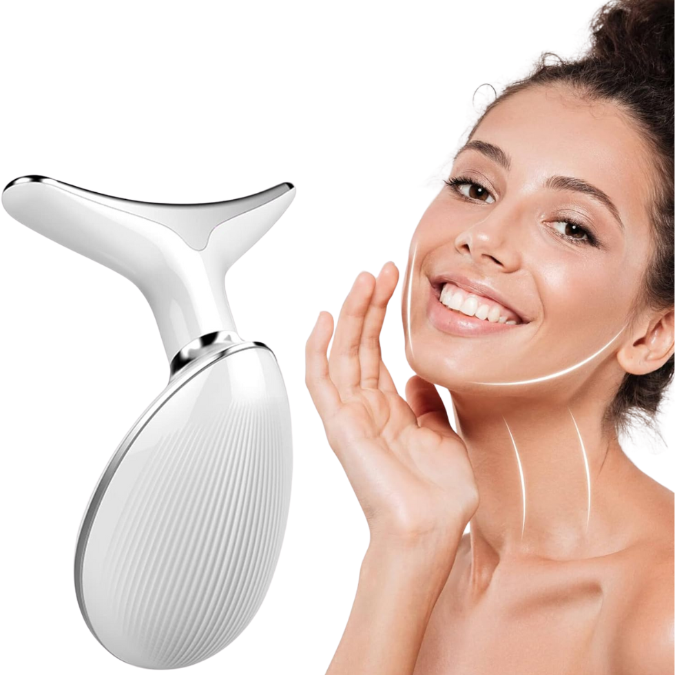 EMS Thermal Neck Lifting And Tighten Massager Electric Microcurrent Wrinkle Remover