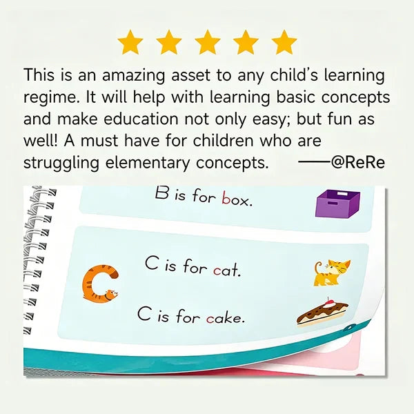 🔥Kids Reusable Groove Handwriting Practice Books 6 Pack