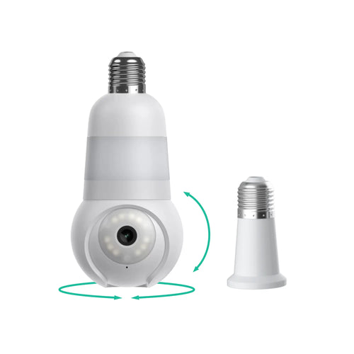 2K Light Bulb Security Camera | 360° WiFi Home Camera