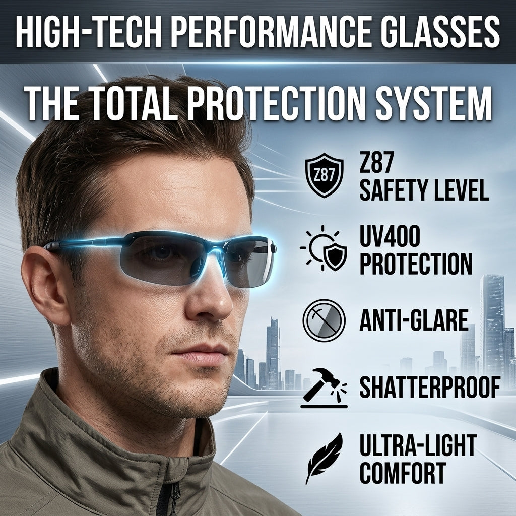 🕶️Smart Vision Glasses – Anti-Glare UV Protection with Infrared Night Vision & Impact-Resistant Lenses