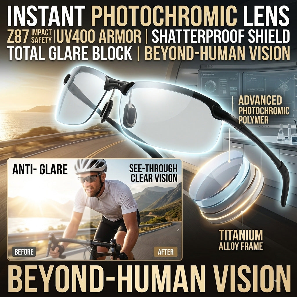 🕶️Smart Vision Glasses – Anti-Glare UV Protection with Infrared Night Vision & Impact-Resistant Lenses
