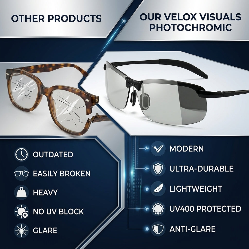 🕶️Smart Vision Glasses – Anti-Glare UV Protection with Infrared Night Vision & Impact-Resistant Lenses