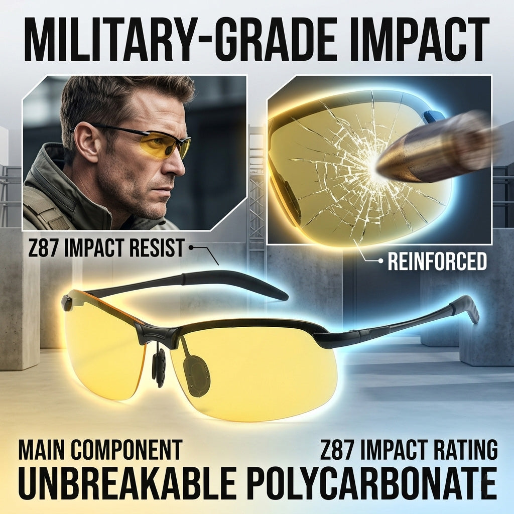 🕶️Smart Vision Glasses – Anti-Glare UV Protection with Infrared Night Vision & Impact-Resistant Lenses