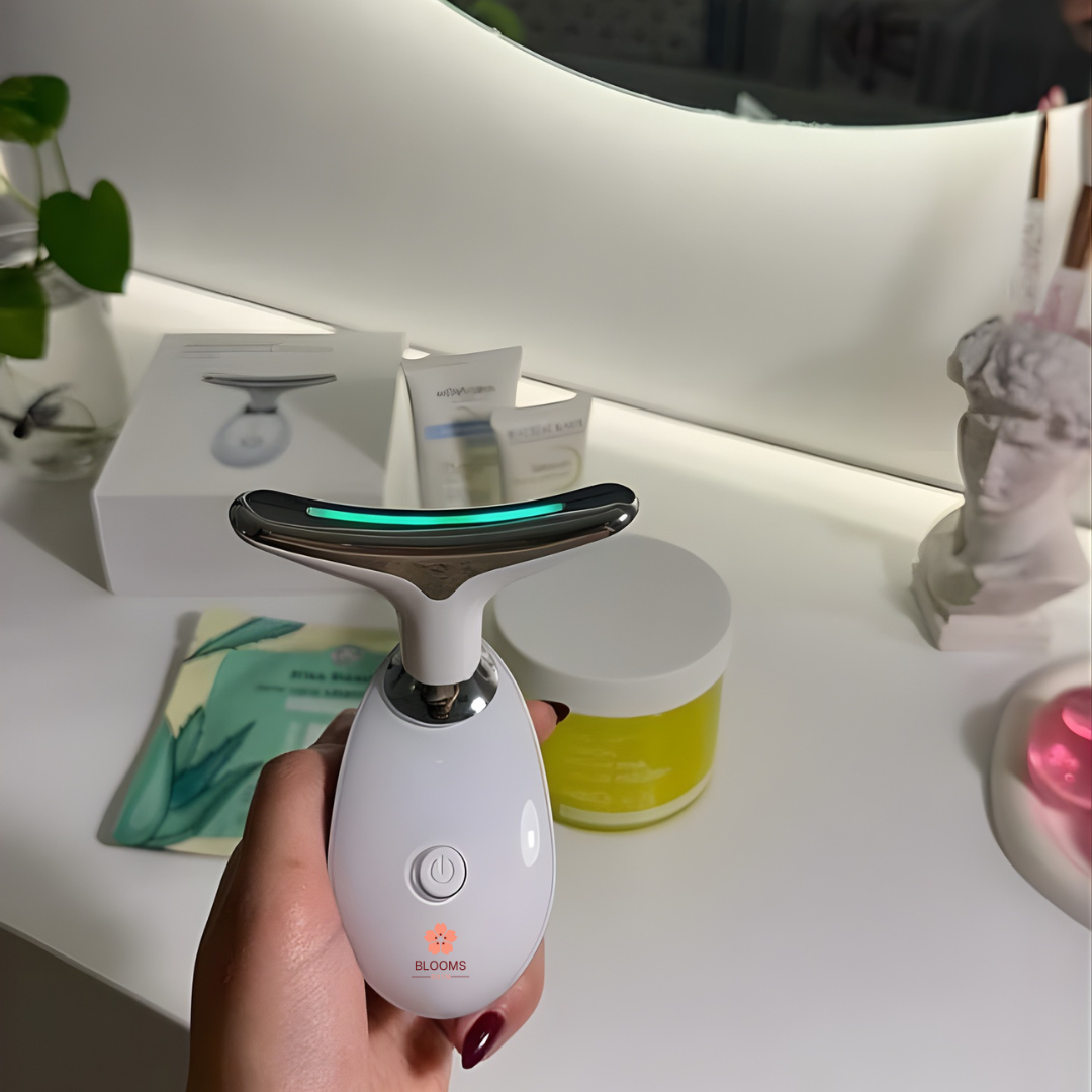 EMS Thermal Neck Lifting And Tighten Massager Electric Microcurrent Wrinkle Remover