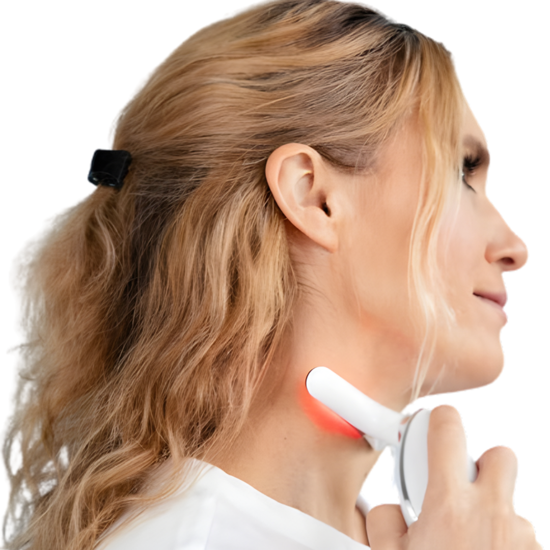 EMS Thermal Neck Lifting And Tighten Massager Electric Microcurrent Wrinkle Remover