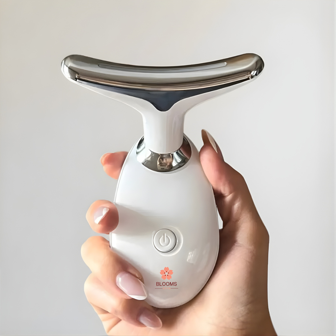 EMS Thermal Neck Lifting And Tighten Massager Electric Microcurrent Wrinkle Remover