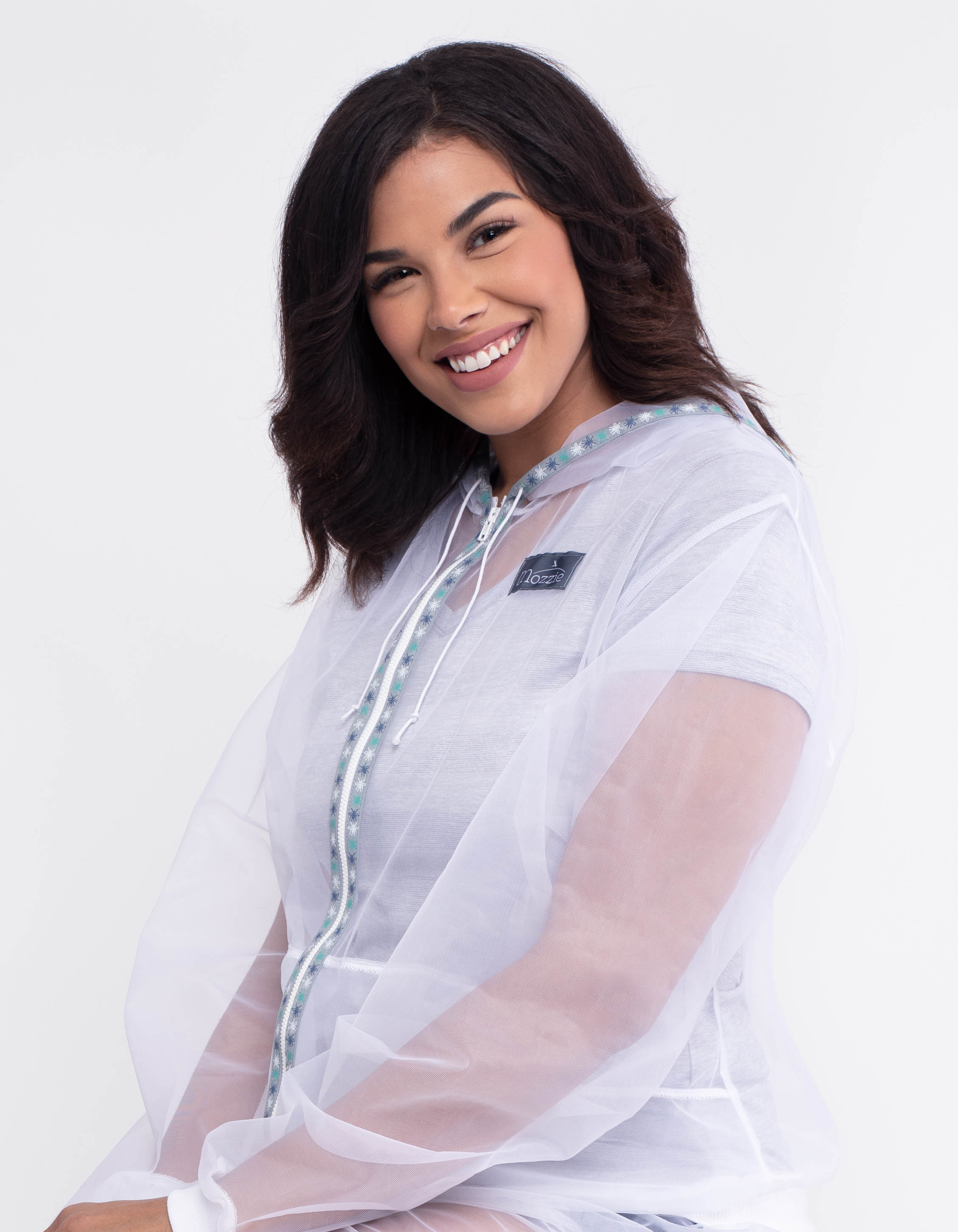 White Mesh Insect Protection Jacket | Lightweight Bug Barrier Outdoor Hoodie+Pant