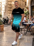 🔥Best Gift For Father's Day 🎁Men's Gradient Fitness 2-Piece Set