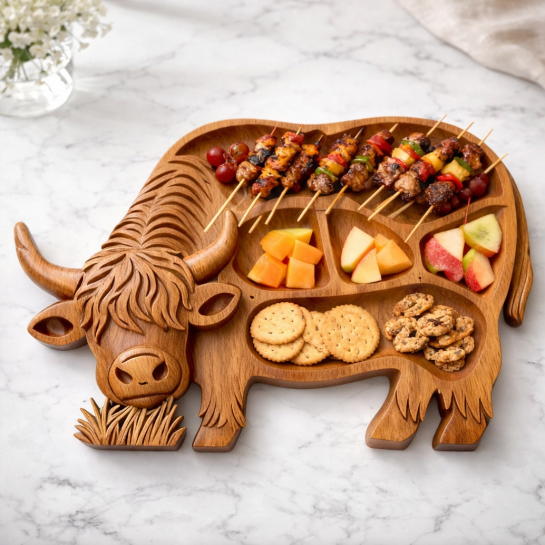 🔥Last Day 49% OFF -Rustic Cow Charcuterie Board