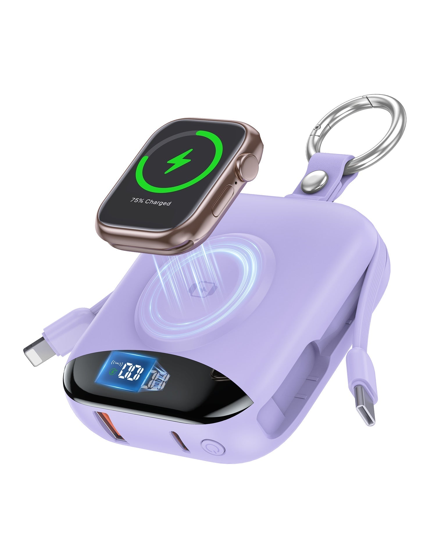 RORRY 10000mAh Portable Charger for Apple Watch & iPhone