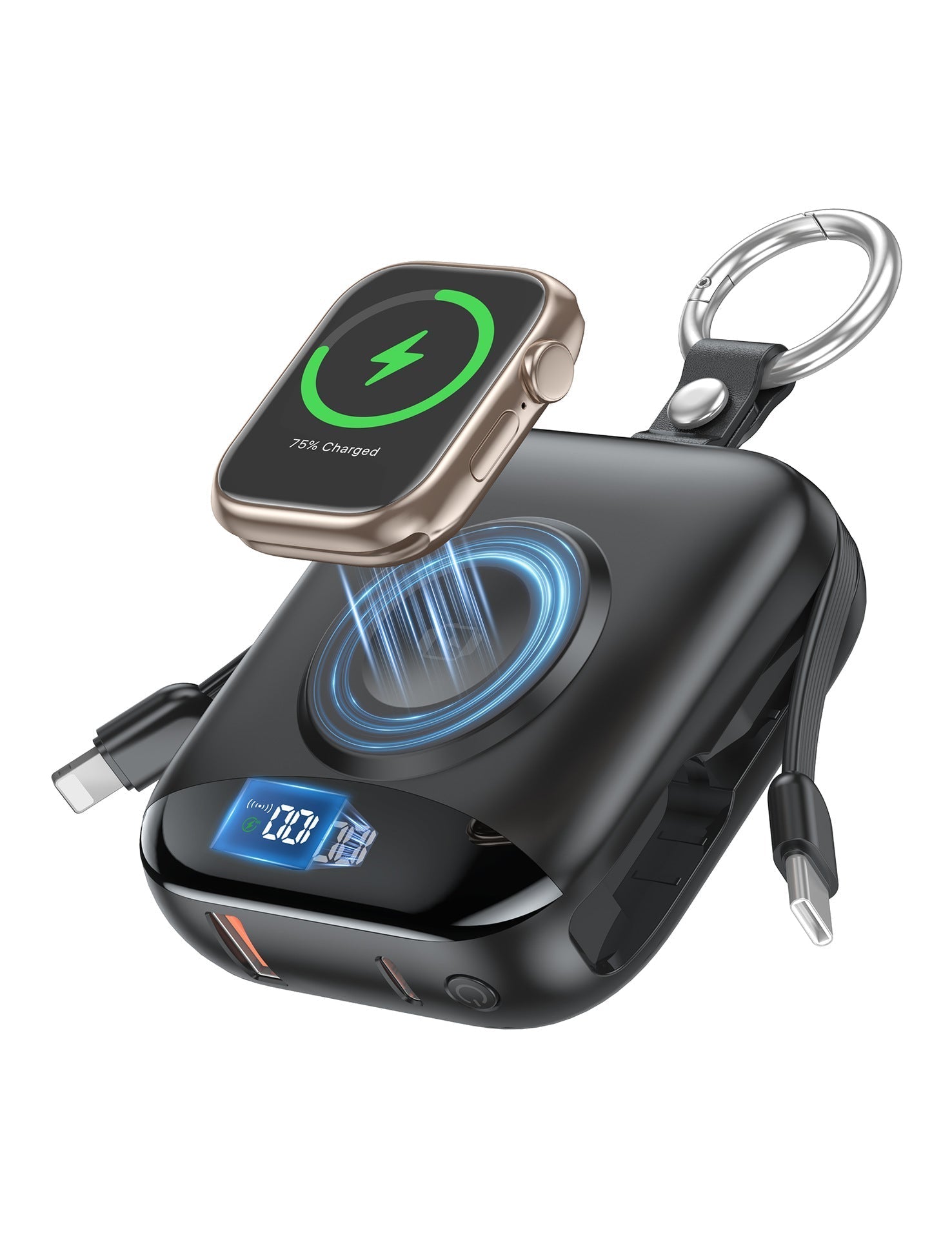 RORRY 10000mAh Portable Charger for Apple Watch & iPhone