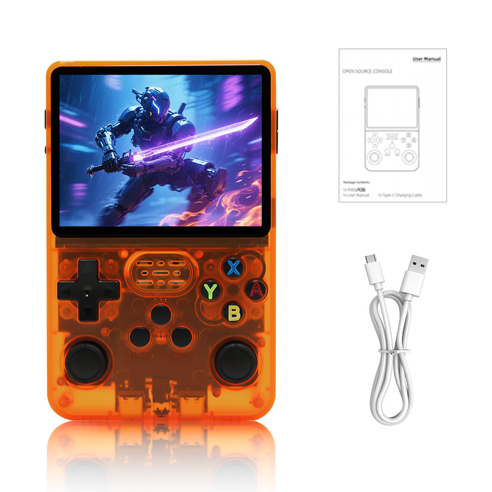 R36S Retro Video Handheld Game Console Linux System 3.5 in IPS Screen Built in 3000mAH Battery,Preinstalled Gamess for Christmas, Thanksgiving, Holiday Gift