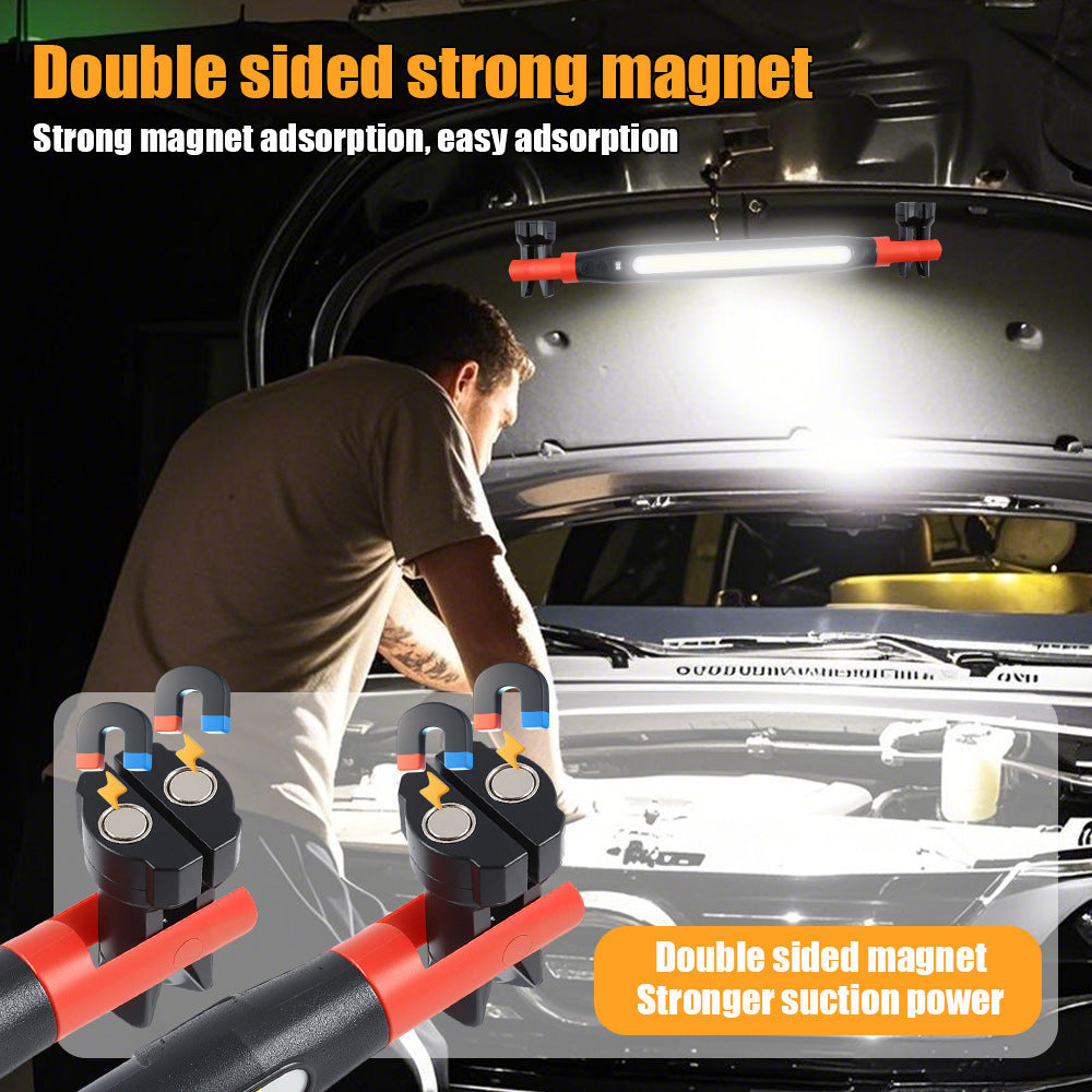 🔥🌟🔦Multifunctional magnetic rechargeable work light💡 Ideal for Mechanic, Car Repair & Garage Use