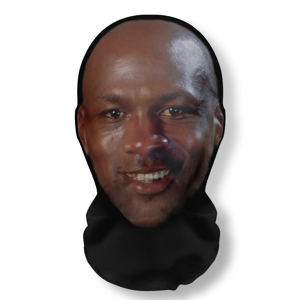 3Pcs Funny Printed Full Face Mesh Mask – Breathable Cosplay Hood for Parties & Street Style