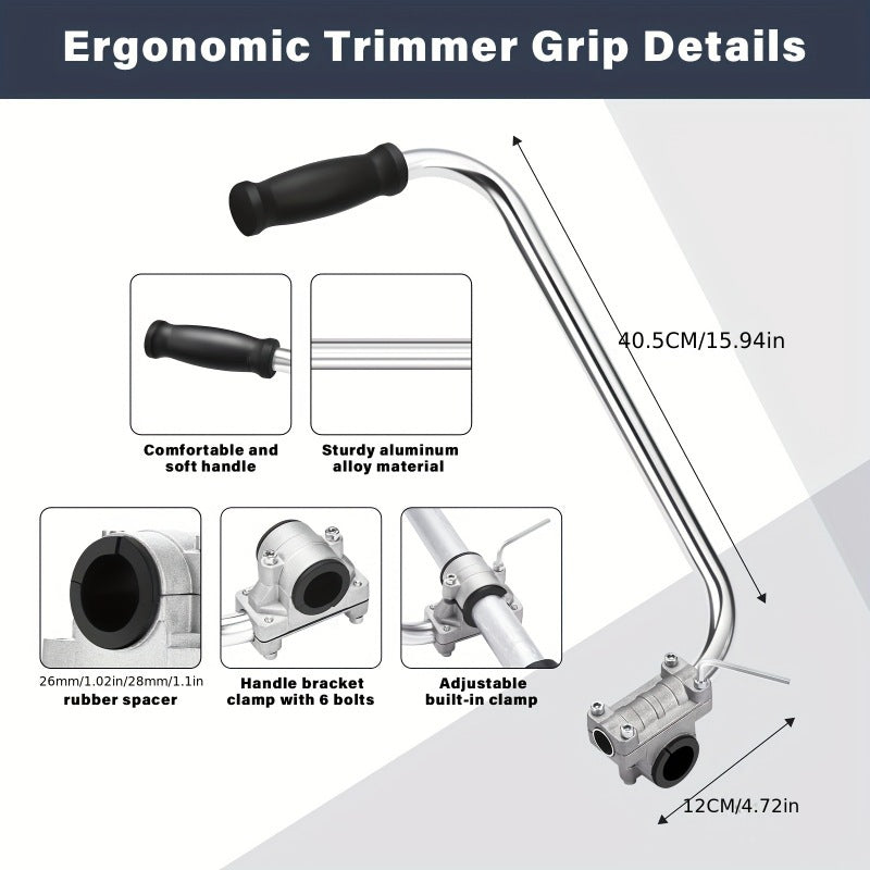 🔥 Best-Seller – Ergonomic String Trimmer Handle Extension for Better Grip & Control