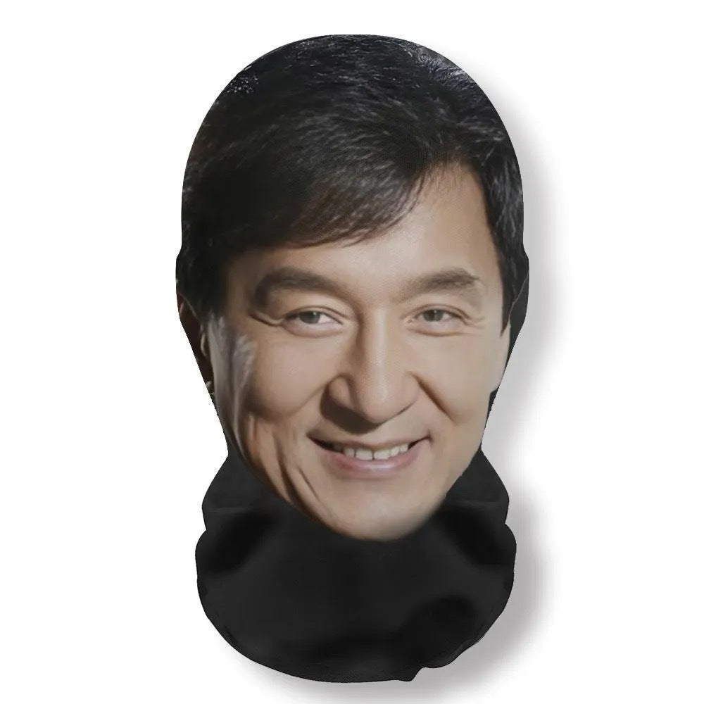 3Pcs Funny Printed Full Face Mesh Mask – Breathable Cosplay Hood for Parties & Street Style