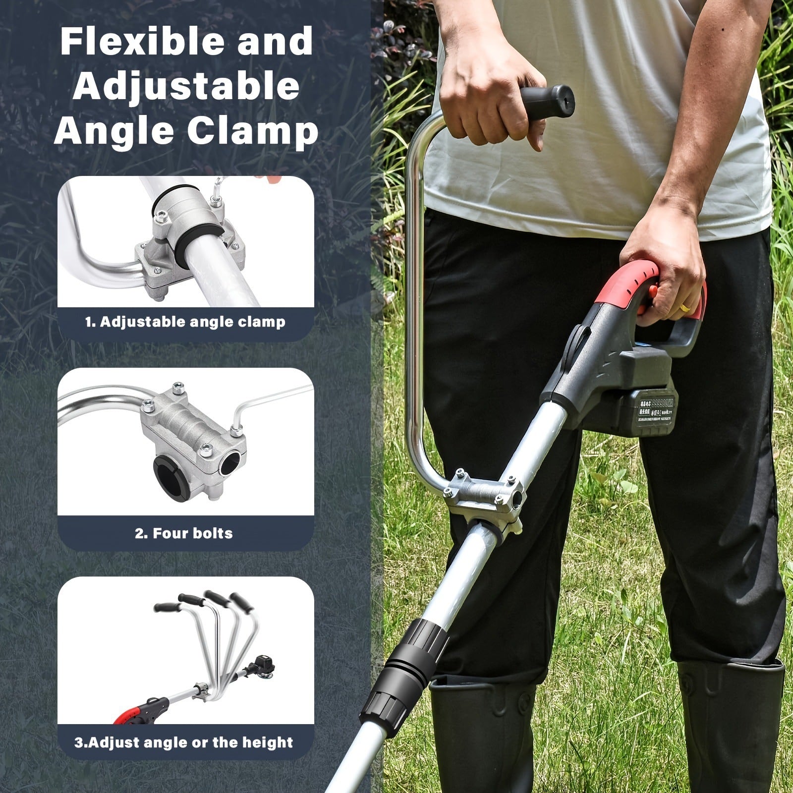 🔥 Best-Seller – Ergonomic String Trimmer Handle Extension for Better Grip & Control