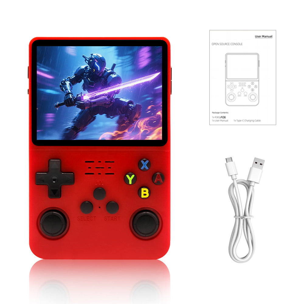 R36S Retro Video Handheld Game Console Linux System 3.5 in IPS Screen Built in 3000mAH Battery,Preinstalled Gamess for Christmas, Thanksgiving, Holiday Gift
