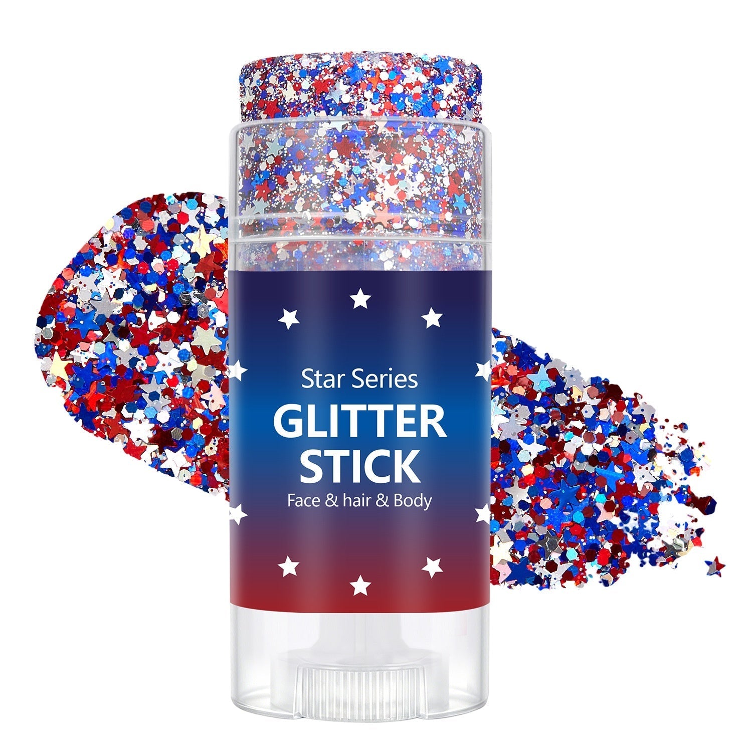 Last Day Promotion!🎁🦅4th of July Glitter Stick✨🔔 Red, White & Blue Body & Hair Sparkle