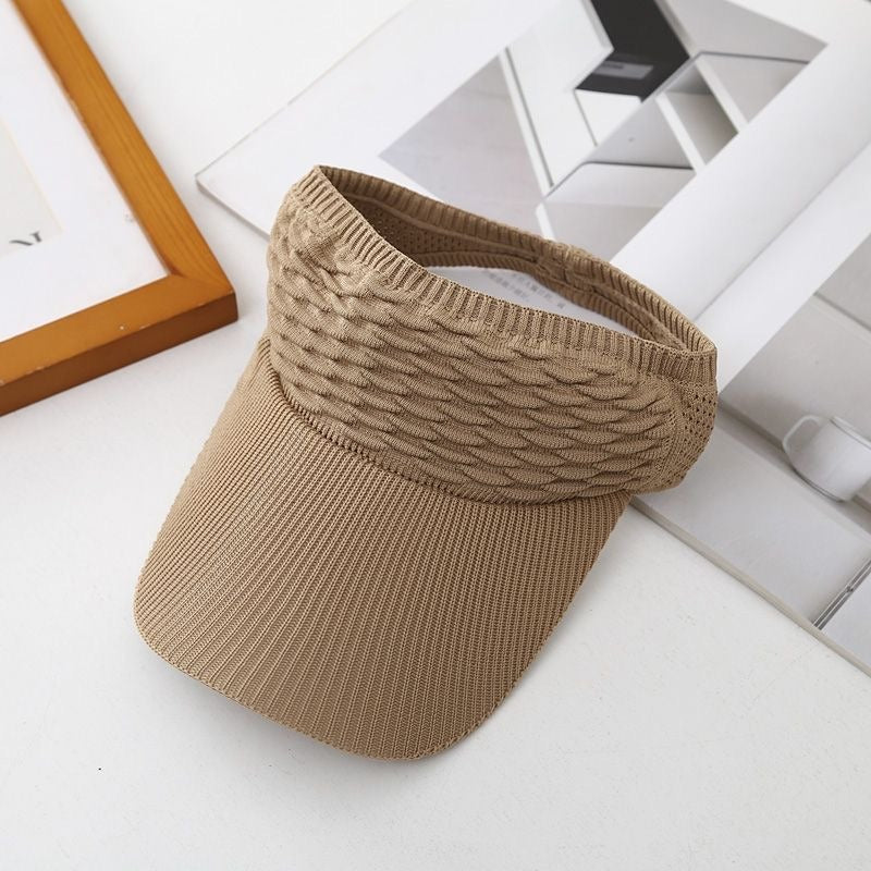 Women's High Ponytail Sun Visor Hat for Sun Protection