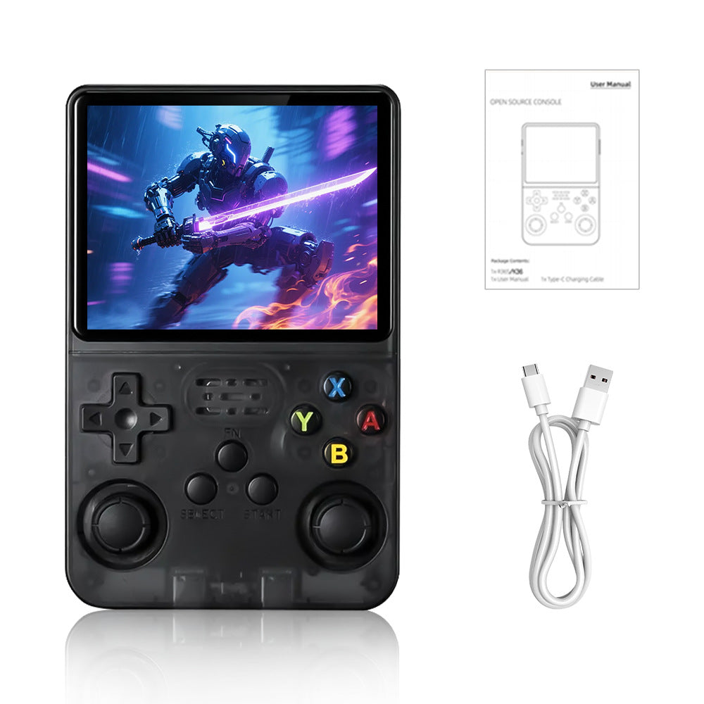 R36S Retro Video Handheld Game Console Linux System 3.5 in IPS Screen Built in 3000mAH Battery,Preinstalled Gamess for Christmas, Thanksgiving, Holiday Gift