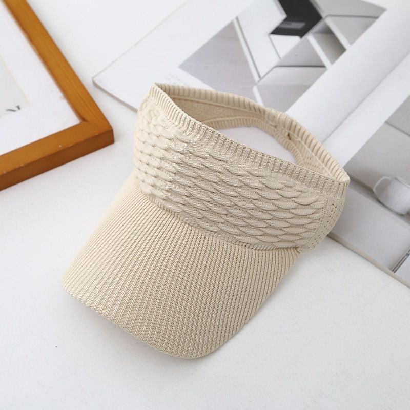 Women's High Ponytail Sun Visor Hat for Sun Protection