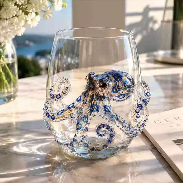 🎃 3D Halloween Artisan Glassware Collection | For Magical Halloween Sips, Eye-Catching 3D Details, Luminous Festive Party Moments & Cozy Fall Home Bar Glow