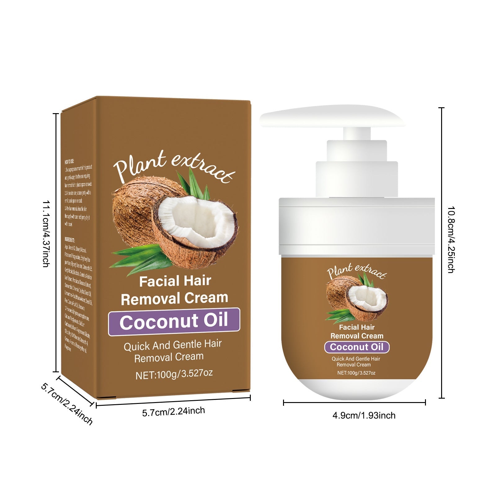 Coconut Hair Removal Cream
