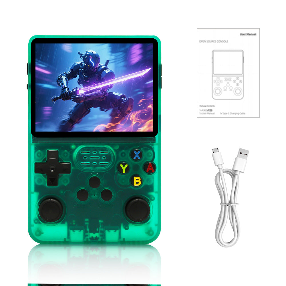 R36S Retro Video Handheld Game Console Linux System 3.5 in IPS Screen Built in 3000mAH Battery,Preinstalled Gamess for Christmas, Thanksgiving, Holiday Gift