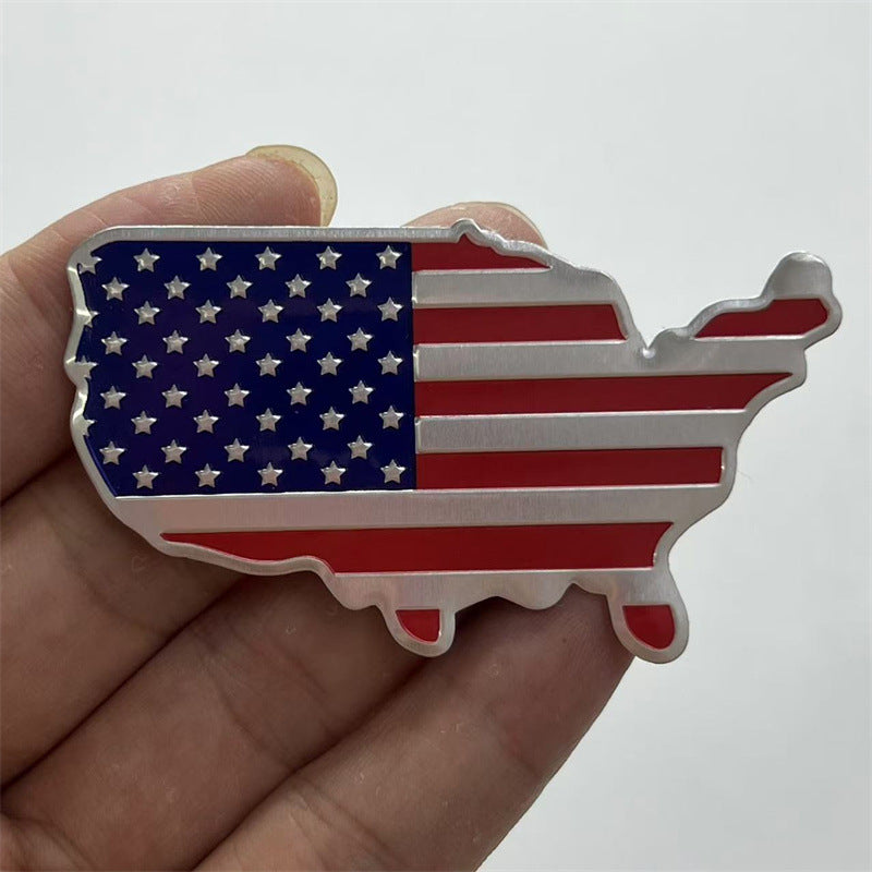 We The People Patriot Flag Edition Car Emblem Metal Badge - Made in America