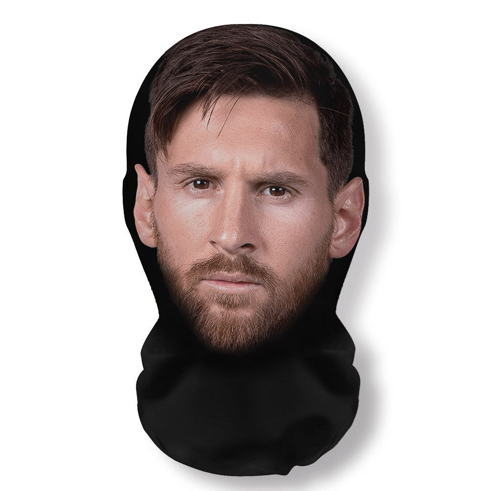 3Pcs Funny Printed Full Face Mesh Mask – Breathable Cosplay Hood for Parties & Street Style