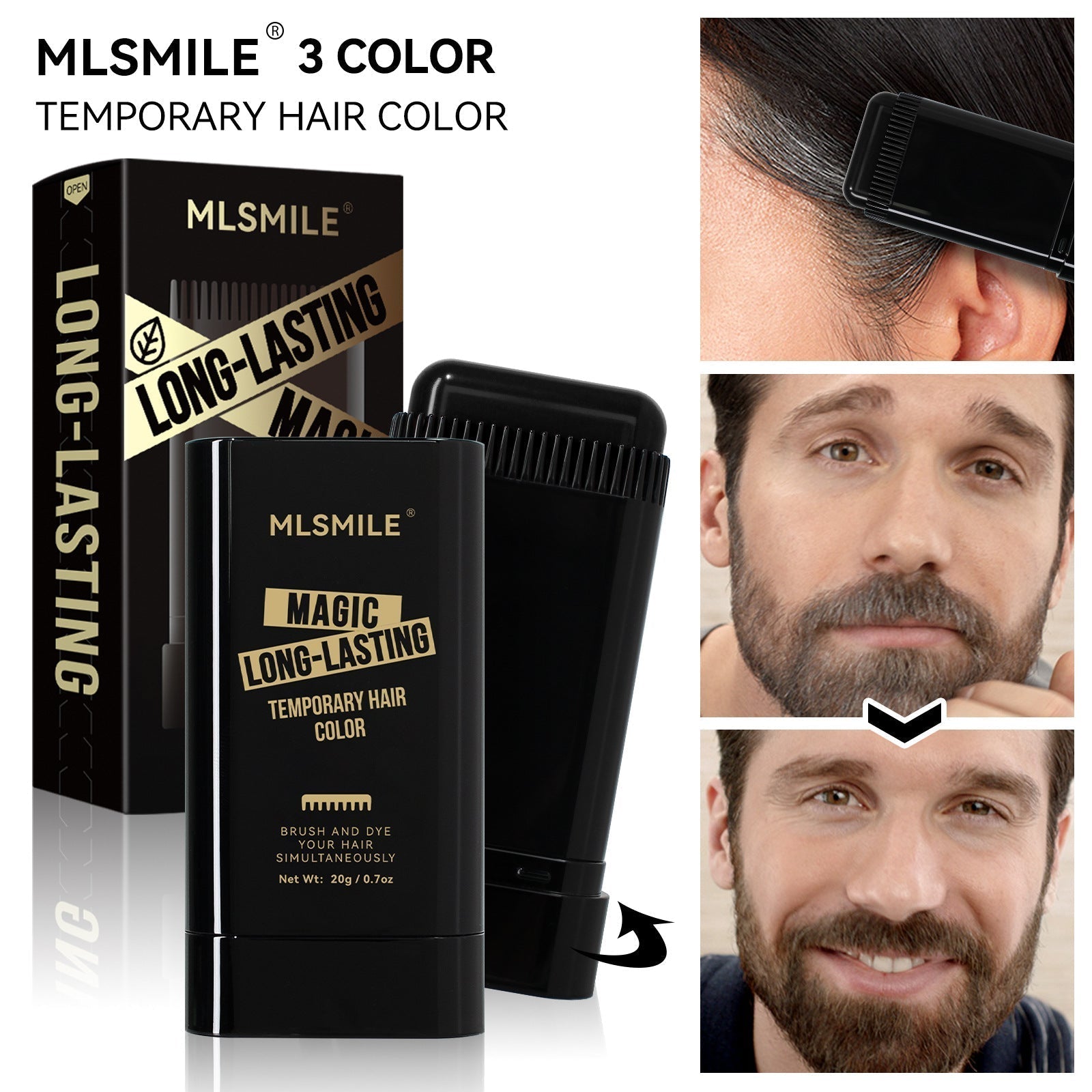 2 in 1 Water And Sweat Proof Hair Comb Dye (Limted Stock)