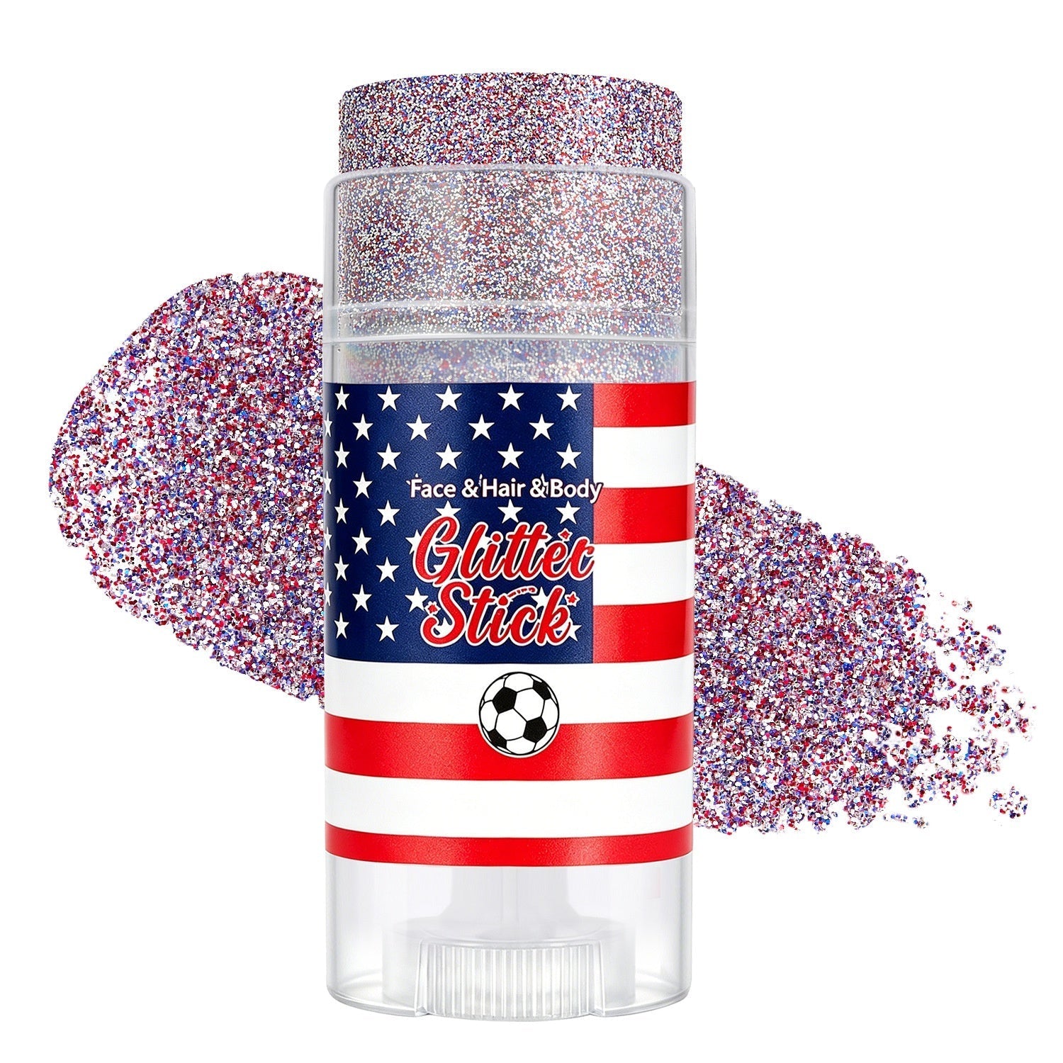 Last Day Promotion!🎁🦅4th of July Glitter Stick✨🔔 Red, White & Blue Body & Hair Sparkle