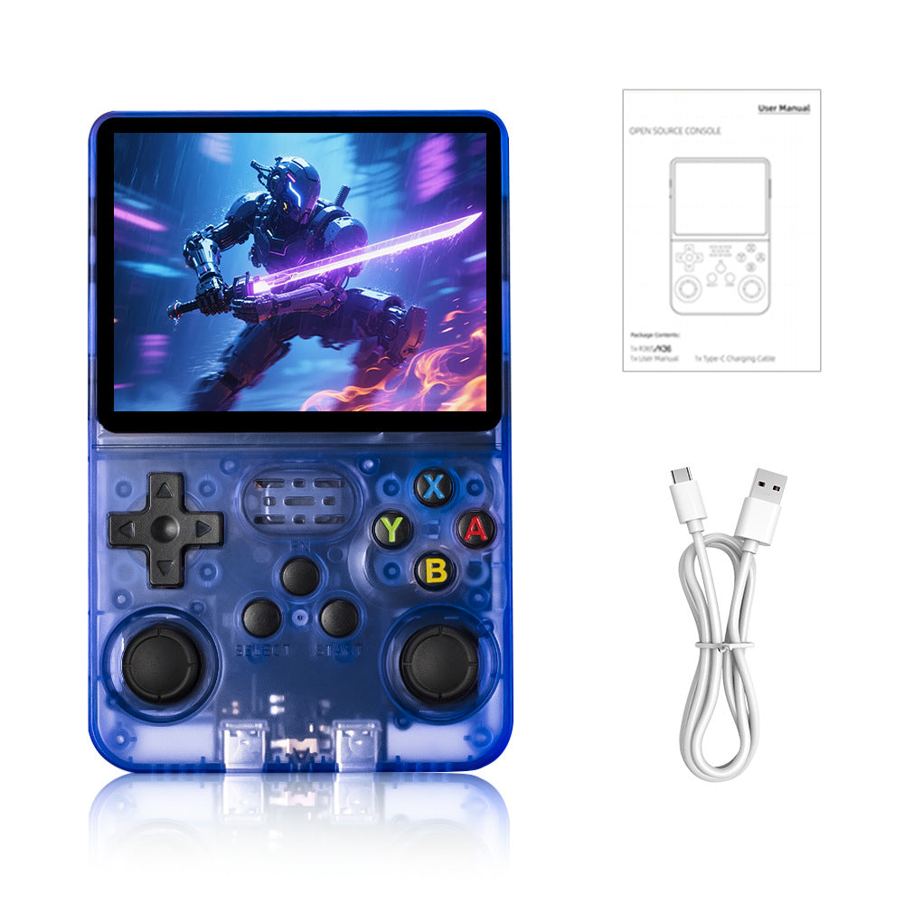 R36S Retro Video Handheld Game Console Linux System 3.5 in IPS Screen Built in 3000mAH Battery,Preinstalled Gamess for Christmas, Thanksgiving, Holiday Gift