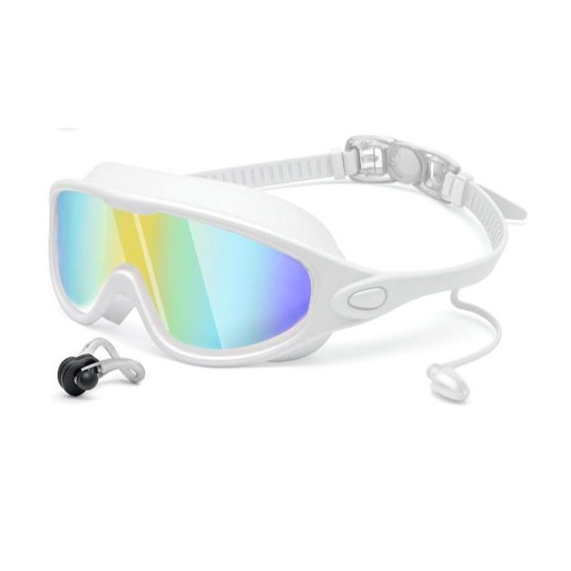 🔥Goggles Swimming Adult Swim-Goggles: Wide View with UV400 Protection Anti Fog No Leak for Men and Women
