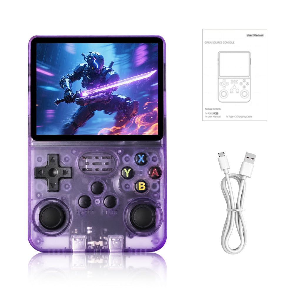 R36S Retro Video Handheld Game Console Linux System 3.5 in IPS Screen Built in 3000mAH Battery,Preinstalled Gamess for Christmas, Thanksgiving, Holiday Gift