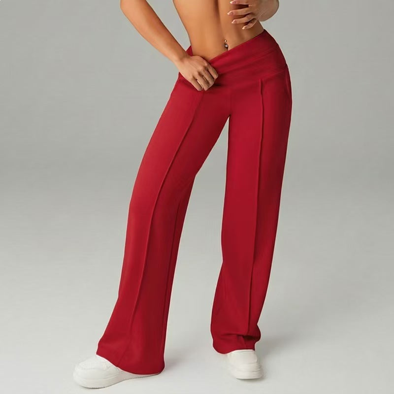 👖 Valeria Pants – High-Waisted, Office & Gym, Stretch, Flattering Fit