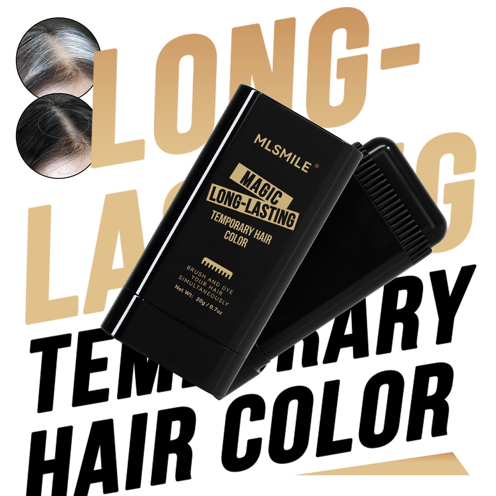 2 in 1 Water And Sweat Proof Hair Comb Dye (Limted Stock)