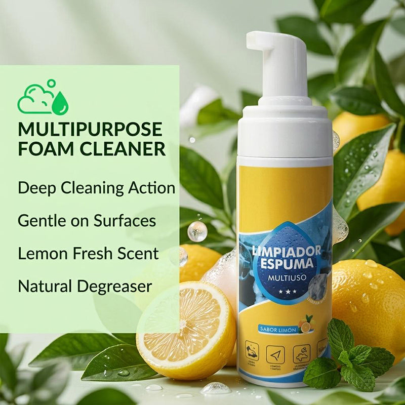 2026 New Powerful 4-in-1 Foam Cleaner – Deep Stain & Grease Remover for Home and Car