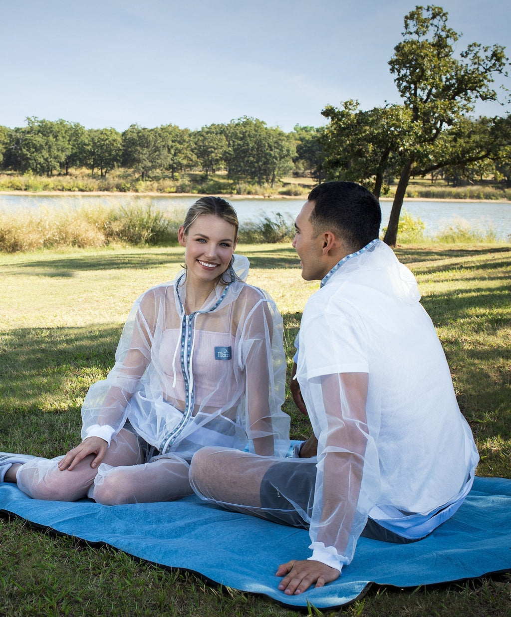 White Mesh Insect Protection Jacket | Lightweight Bug Barrier Outdoor Hoodie+Pant