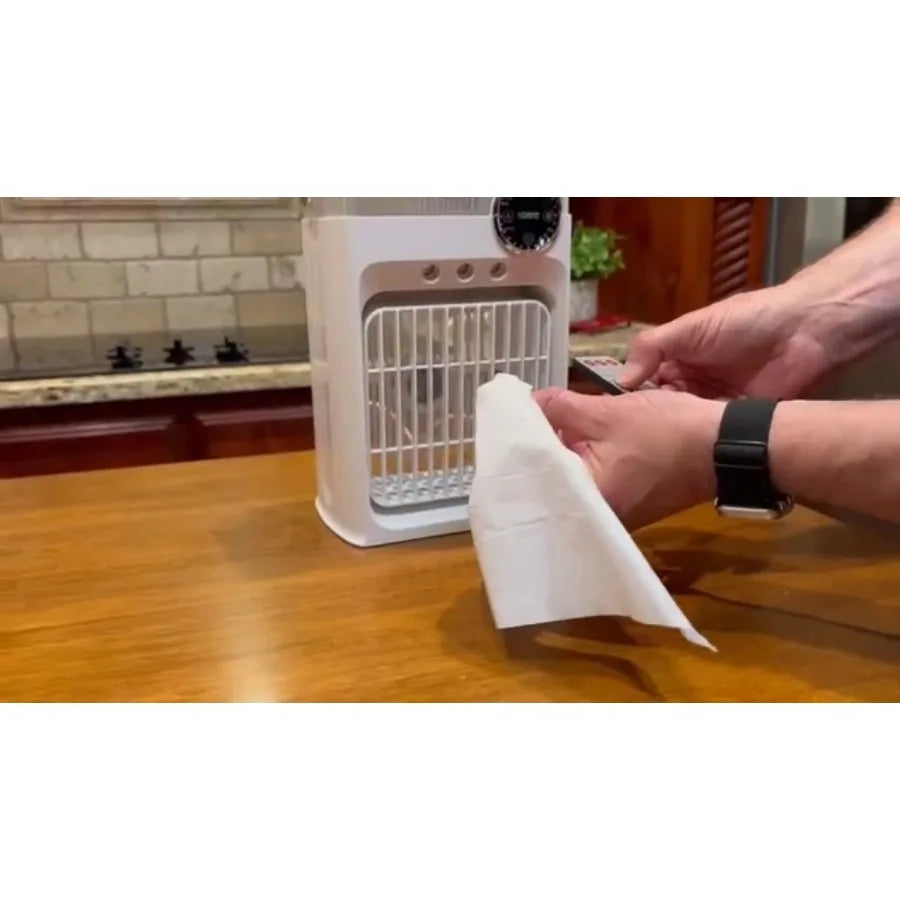 Portable Air Conditioners, Mini AC Unit Cooling Fan for Bedroom, 1200ML Small Air Cooler Fans with Remote, 3 Mist, 3 Speed, 8 L