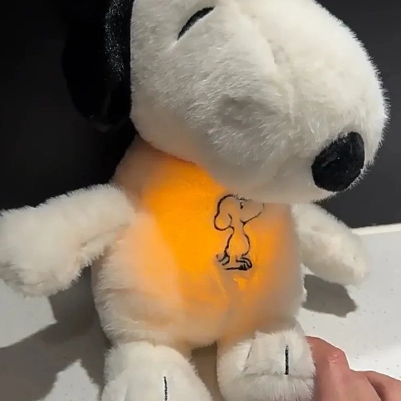 Calming Breathing Snoopy Plush Toy - Glowing Sleep Aid & Anxiety Relief