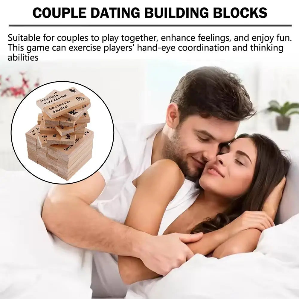 ❤️ Couples Wooden Tower Party Game