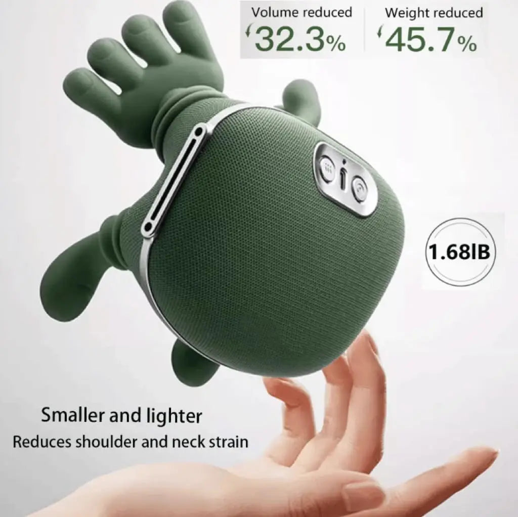 Heated Kneading Neck Massager Pillow – Cervical Relief
