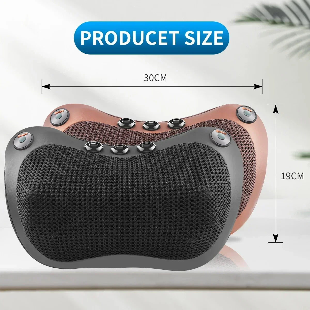 Neck Massager Home Car Neck Cervical Massage Electric Multifunctional Massage Pillow Waist Back Relaxation Device