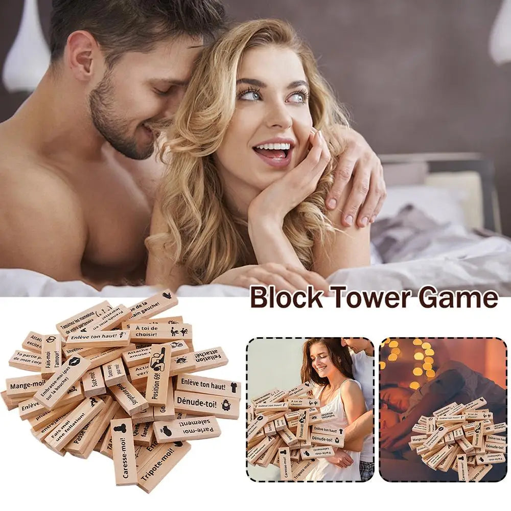 ❤️ Couples Wooden Tower Party Game