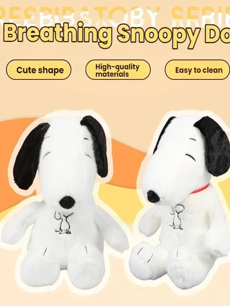 Calming Breathing Snoopy Plush Toy - Glowing Sleep Aid & Anxiety Relief