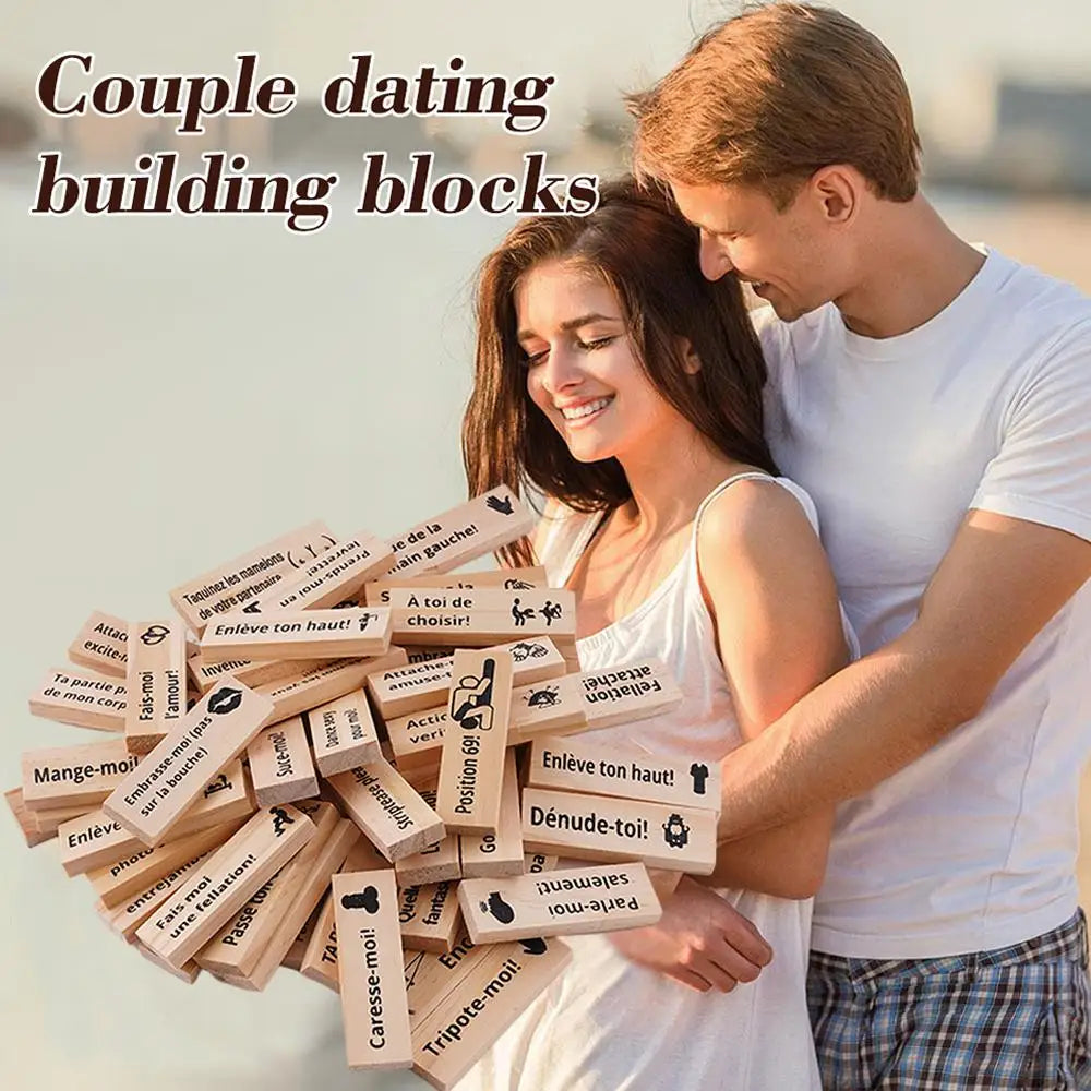 ❤️ Couples Wooden Tower Party Game