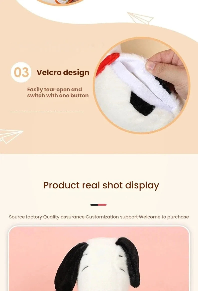 Calming Breathing Snoopy Plush Toy - Glowing Sleep Aid & Anxiety Relief